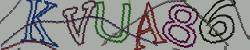 Darstellung des Captcha-Codes.