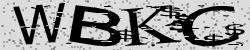Darstellung des Captcha-Codes.