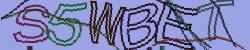 Darstellung des Captcha-Codes.